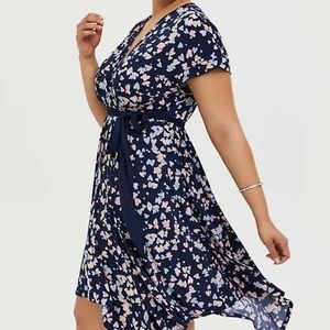 Torrid Blue Heart Dress Size 2/18